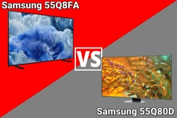 So sánh hai model tivi Samsung QA55Q8FA và QA55Q80D có điểm gì khác biệt?