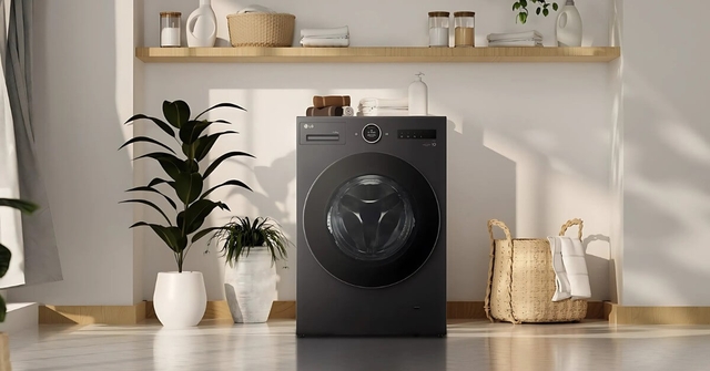 Tìm hiểu công nghệ AI hơi nước cho gia đình hiện đại trên máy giặt LG 10kg FX1410N5G