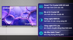 Tại sao Smart tivi Samsung 65 inch UA65U8550FKXXV được đánh giá cao về màu sắc và độ tương phản