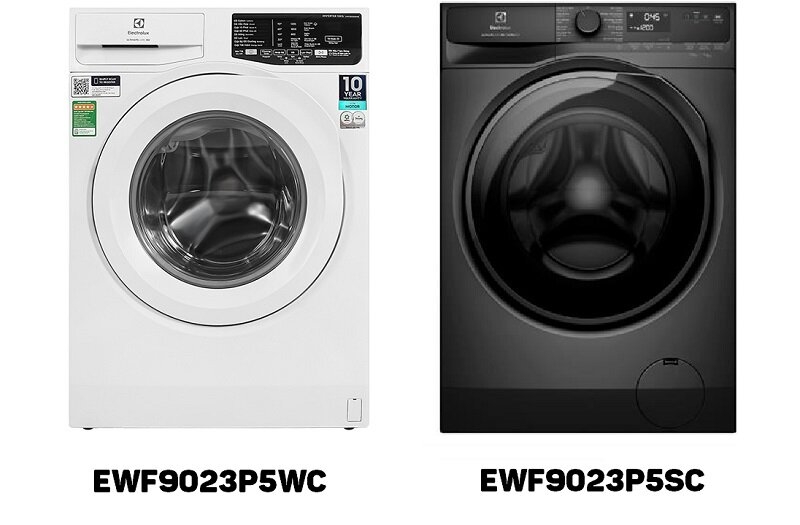 So sánh máy giặt Electrolux lồng ngang giá rẻ EWF9023P5WC và EWF9023P5SC nên dùng loại nào tốt