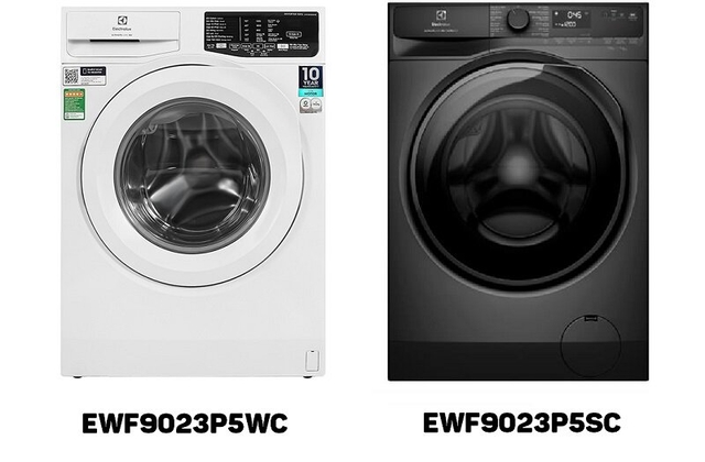 So sánh máy giặt Electrolux lồng ngang giá rẻ EWF9023P5WC và EWF9023P5SC nên dùng loại nào tốt