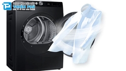 Sấy khô hoàn hảo bảo vệ quần áo với máy sấy quần áo Samsung 9kg DV90T6240LB/SV