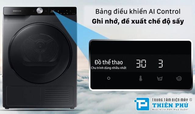 Tính năng và công nghệ hiện đại của máy sấy quần áo Samsung 9kg DV90T7240BB/SV