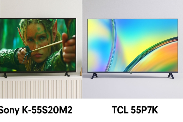So sánh giữa tivi Sony K-55S20M2 và tivi TCL 55P7K, tivi 55 inch nào đáng giá?