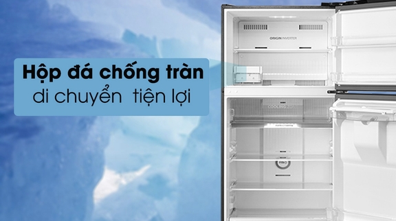 Tủ lạnh Toshiba inverter GR-RT535WE-PMV(06) hiện đại, tiết kiệm điện, tối ưu không gian lưu trữ