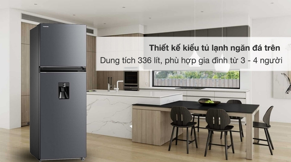 Tủ lạnh Toshiba inverter GR-RT435WEA-PMV(06)-MG tiết kiệm điện năng, làm lạnh nhanh chóng