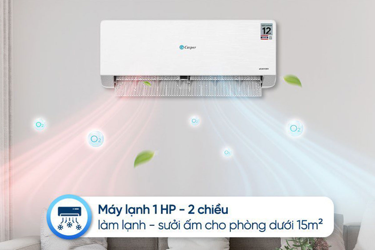 Giải đáp những thắc mắc về điều hòa Casper 2 chiều 9000btu QH-09IU36A