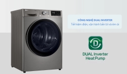 Máy sấy quần áo LG DVHP50 chân ái cho mùa mưa nồm ẩm hiện nay