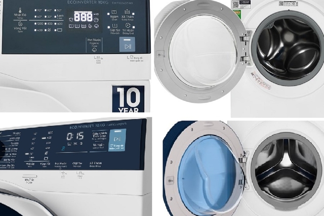So sánh công nghệ giặt trên máy giặt Electrolux 10kg EWF1023P5WC và EWF1024D3WC – Nên chọn model nào?