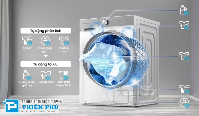 Cách vận hành máy giặt Samsung cửa trước 14kg WW14BB944DGH/SV đúng chuẩn để bền máy, sạch áo quần