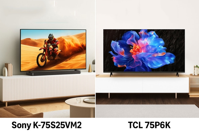 So sánh chất lượng giữa tivi Sony K-75S25VM2 và tivi TCL 75P6K, lựa chọn nào tốt?