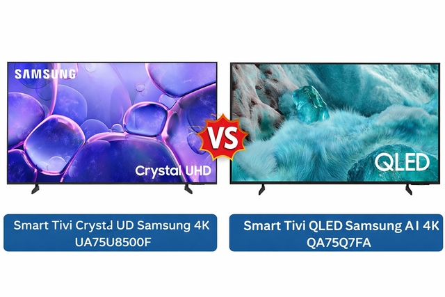 So sánh giữa UA75U8500F và QA75Q7FA, đâu mới là model tivi Samsung 75 inch đáng tiền?