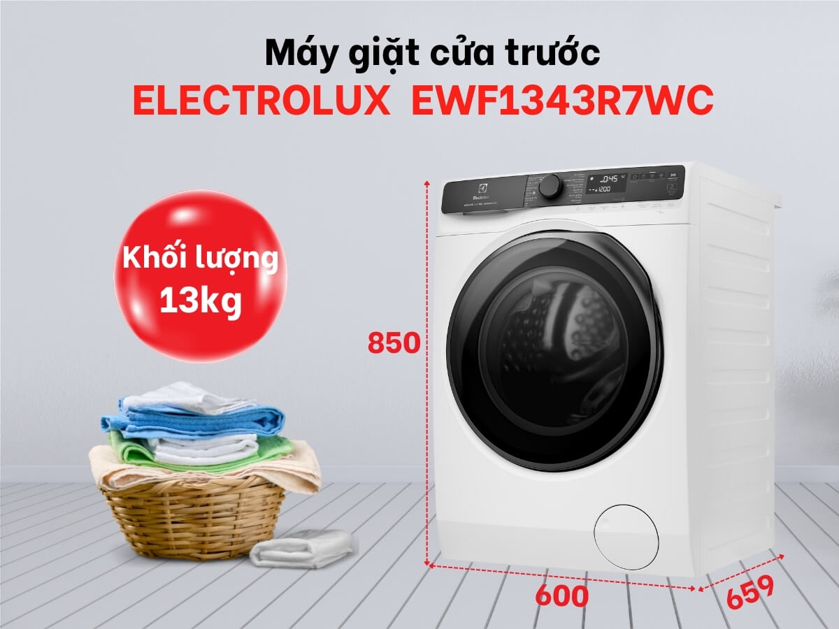 Đánh giá máy giặt Electrolux lồng ngang EWF1343R7WC sau 30 ngày sử dụng: Có thực sự “đáng tiền” ở phân khúc 13kg?