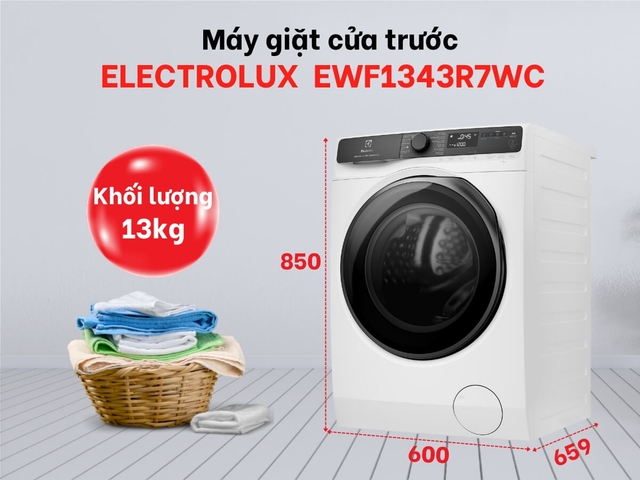 Đánh giá máy giặt Electrolux lồng ngang EWF1343R7WC sau 30 ngày sử dụng: Có thực sự “đáng tiền” ở phân khúc 13kg?