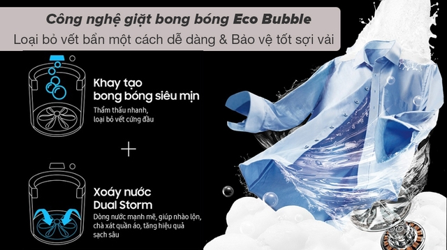 Máy giặt Samsung 12kg WA12CG5745BV/SV giặt có sạch đồ bẩn nặng không? Đánh giá từ thực tế