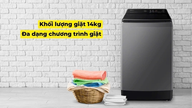 Đánh giá máy giặt Samsung cửa trên 14kg WA14CG5886BDSV chi tiết từ A–Z