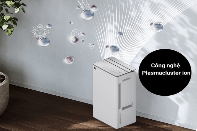 Máy hút ẩm và lọc không khí Sharp DW-T30FV-W, giải pháp toàn diện thông minh