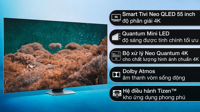 Tivi Samsung Neo QLED 55 inch 4K Vision AI QA55QN85FAKXXV giá bao nhiêu?