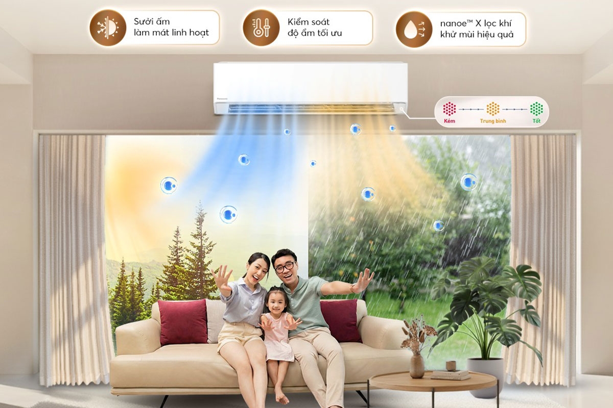 Điều hòa Panasonic CS-XZ24BKH-8 với inverter + ECO A.I được xem là đỉnh cao tiết kiệm điện