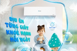 Hơi lạnh dịu nhẹ, bảo vệ sức khỏe với chế độ BabyCare với điều hòa Casper GC-09IB36