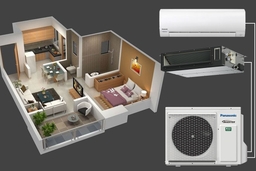 Tiết kiệm 50% diện tích ban công với điều hòa multi Panasonic 2 chiều CU-2Z52WBH-8