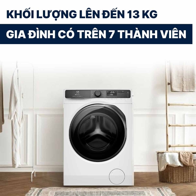 Trải nghiệm máy giặt Electrolux inverter EWF1343R7WC: Giặt đầy 13kg chỉ 45 phút có thực sự hiệu quả?