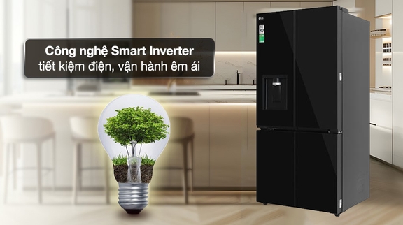 Sắm tủ lạnh LG F58BGD để cho phòng bếp sang trọng, tiện nghi hơn