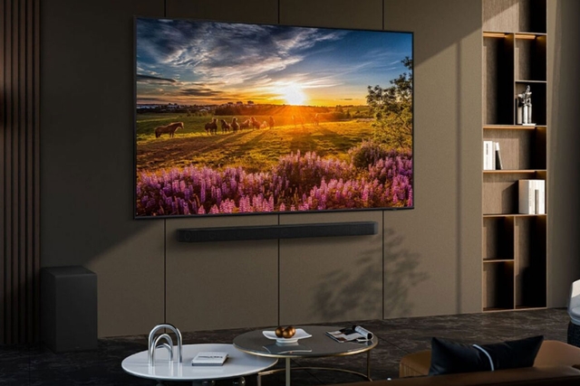 Trải nghiệm nghe nhìn chuẩn AI với tivi Samsung QLED 4K 85 inch QA85Q8FAAKXXV 2025