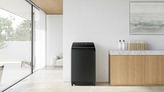 Máy giặt Samsung cửa trên WA80F13S5BSV có tốt không đánh giá chuyên sâu công nghệ AI Wash Ecobubble và độ bền Inverter