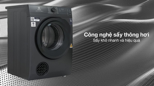 Ưu điểm và tính năng hiện đại được ứng dụng trong máy sấy quần áo Electrolux thông hơi EDS904H3SC