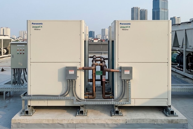 Những ưu điểm vượt trội của tổ hợp dàn nóng điều hòa trung tâm Panasonic U-28ME2H7