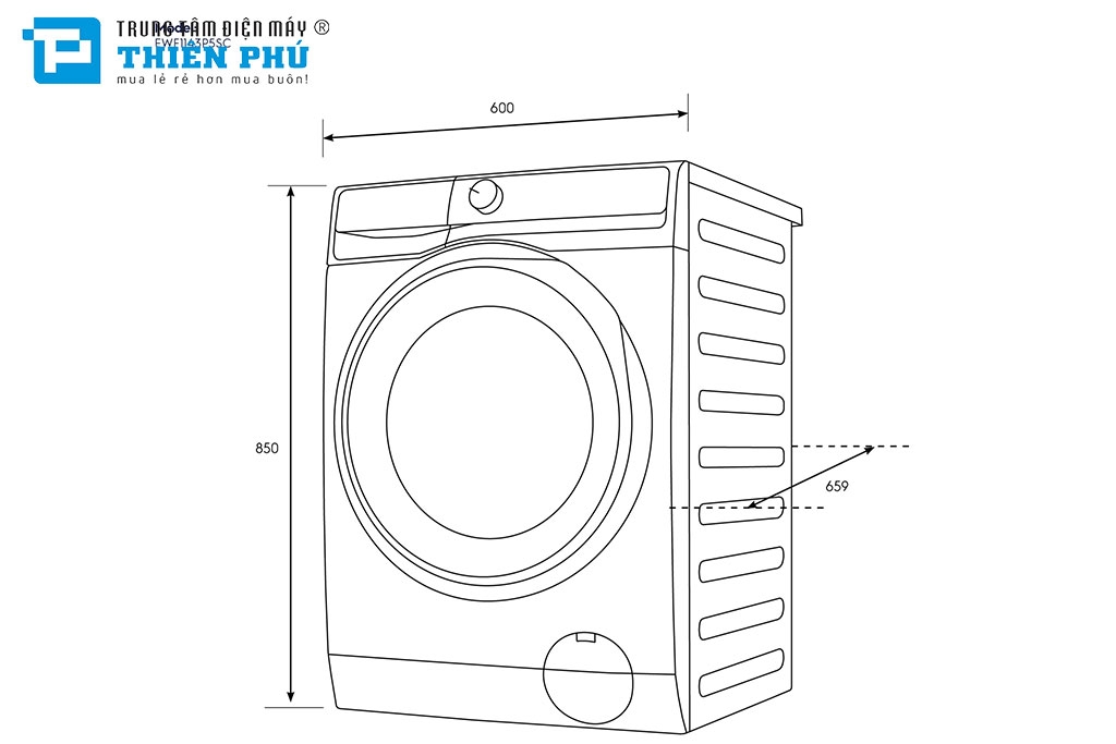 Máy Giặt Electrolux Inverter 11Kg EWF1143P5SC