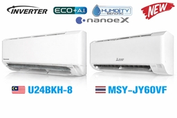 So sánh chi tiết giữa điều hòa Panasonic CS-U24BKH-8 và Mitsubishi Electric MSY-JY60VF