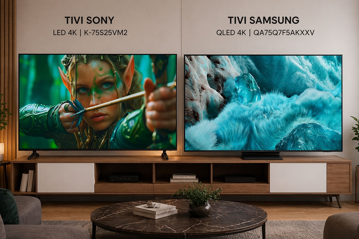 So sánh tivi Sony K-75S25VM2 và Samsung QA75Q7F5AKXXV, nên mua tivi 75 inch nào?