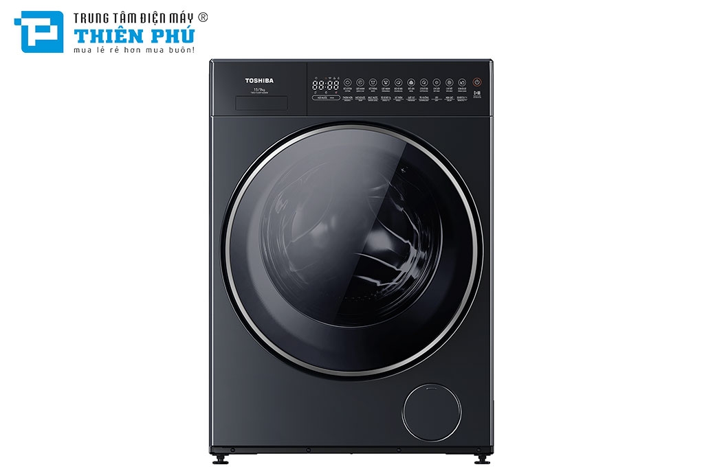 Máy Giặt Sấy Toshiba Inverter 15Kg Sấy 9Kg TWD-T35BP160MWV(MG)
