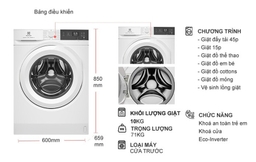 Máy giặt Electrolux cửa trước EWF1024D3WC có đáng mua năm 2026? 5 ưu điểm nổi bật không nên bỏ qua