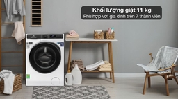 Máy giặt Electrolux cửa trước EWF1143R7WC phù hợp gia đình 5–7 người không? Phân tích hiệu quả giặt thực tế