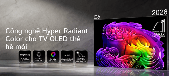 Tivi LG OLED EVO AI 65 Inch 4K OLED65G6PSA dòng G6 có gì đặc biệt?