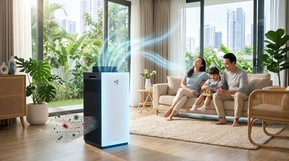 Máy lọc không khí Daikin MC80ZVM7, vị cứu tinh cho gia đình nuôi thú cưng nhờ chế độ Pet Mode