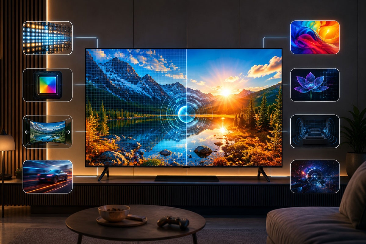 Khám phá các công nghệ hình ảnh đỉnh cao trên tivi Samsung Vision AI UA55M77H