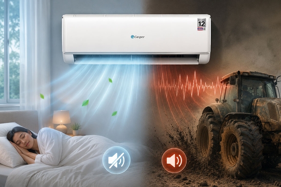 Trải nghiệm thực tế điều hòa Casper 12000btu JC-12IU36 êm ru hay kêu như máy cày?