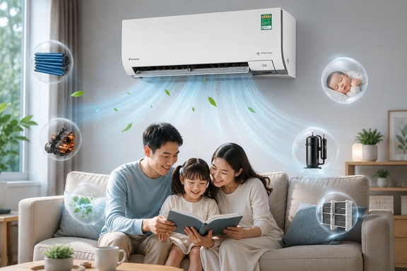 Vì sao điều hòa Daikin 9000btu FTKM25AVMV được ưa chuộng mặc dù giá thành cao?