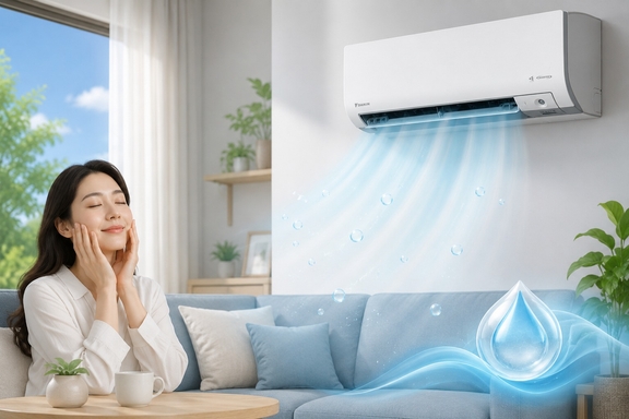 Khám phá chế độ Humi Comfort Plus chống khô da trên điều hòa Daikin 24000btu FTKM71AVMV