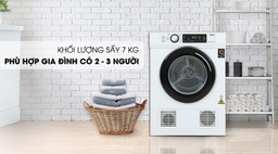 Máy sấy quần áo Aqua 7kg AQH-V700FW hiện đại thông minh đem lại nhiều lợi ích cho gia đình bạn