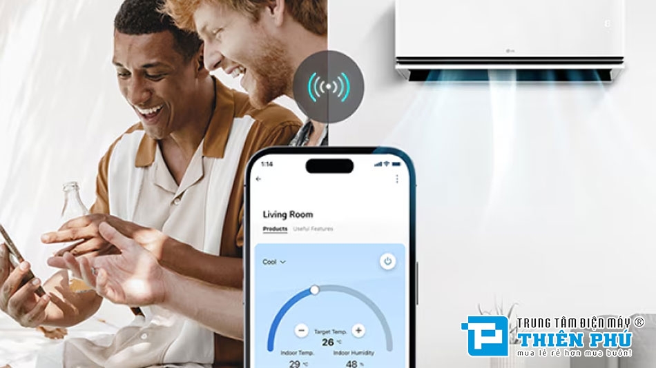 Điều hòa LG 1 chiều IDC09B2 ứng dụng công nghệ AI có tác dụng gì?