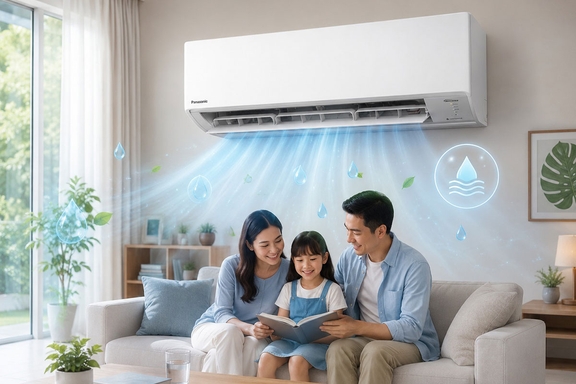 Những lợi ích từ công nghệ cân bằng ẩm Humidity Sensor trên điều hòa Panasonic CS-RU18CKH-8D