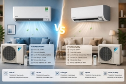 So sánh chi tiết điều hòa Daikin FTKM60AVMV và FTKF60ZVMV, nên chọn dòng nào?