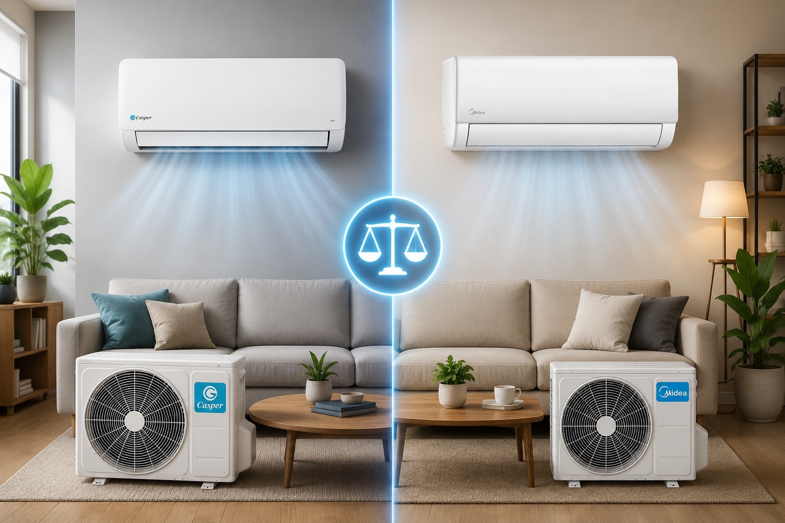 So sánh điều hòa Casper SC-18FB36M và Midea MSFQB-18CRN8, nên chọn máy nào?