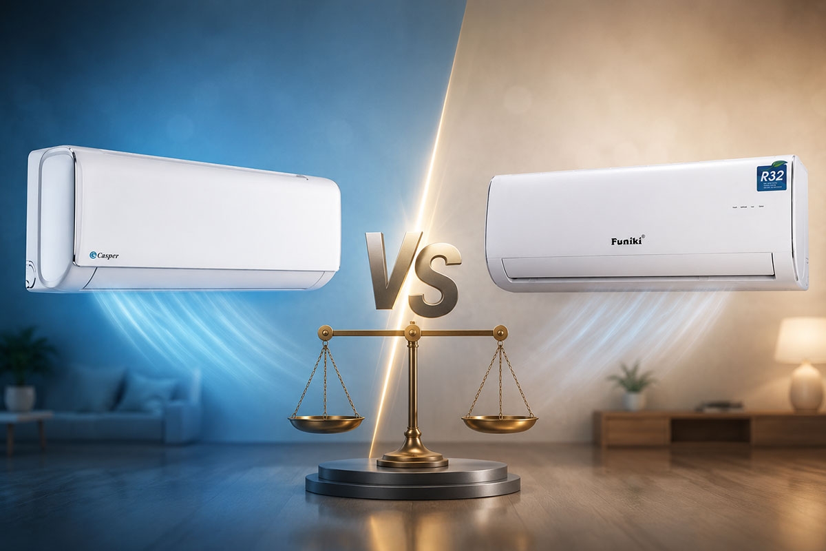 So sánh điều hòa Casper SC-24FB36M và Funiki HSC24TMU: Kẻ tám lạng, người nửa cân
