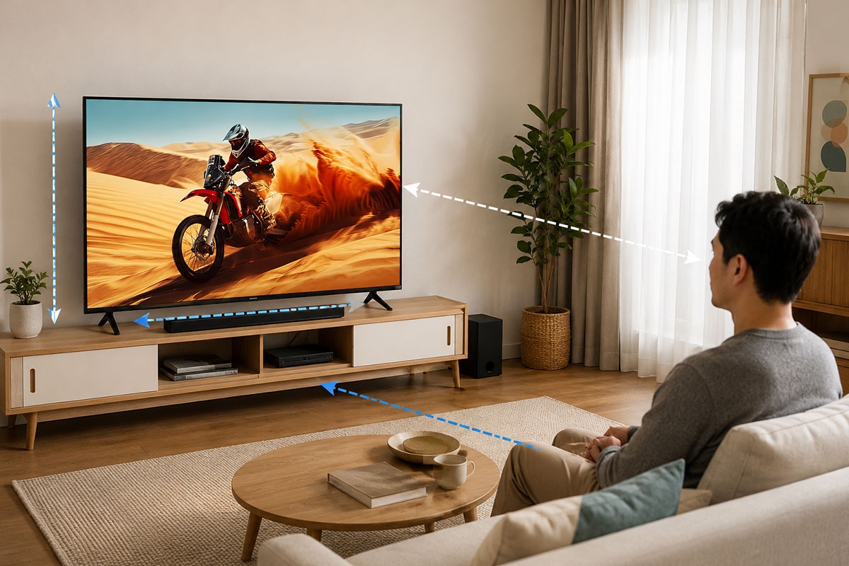 Kích thước tivi Sony K-50S25VM2 bao nhiêu? Cách chọn kệ và khoảng cách xem an toàn